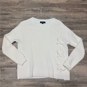 The limited Women's White Sweater with Accents